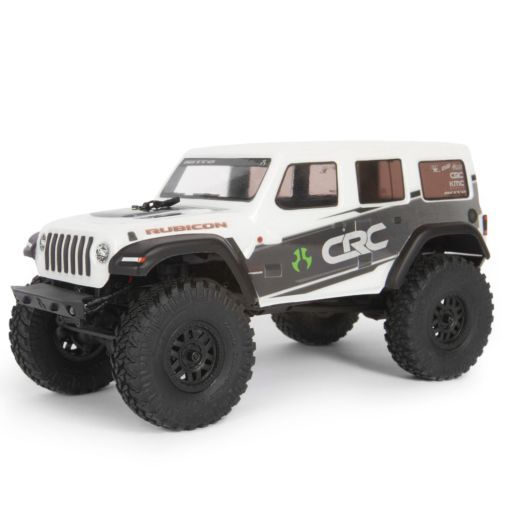 Axial SCX24 2019 Jeep Wrangler JLU CRC 4WD 1/24 Rock Crawler Brushed RTR, White
