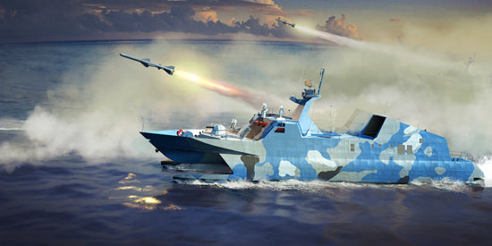 Trumpeter 00108 PLA Navy Type 22 Missile Boat 1/144 Plastic Model Kit NIB