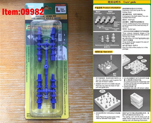 Master Tools 09982 Holding / Guide Pin For Silicone Mould-L Blue NIB
