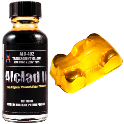 Alclad II 402 Transparent Yellow Lacquer Heat Stains & Lexan Tints 30mL NIB