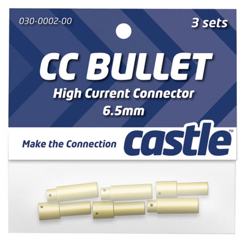 High Current Connector: 6.5mm Bullet Set (3)
