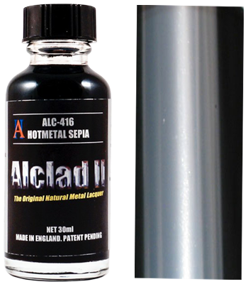 Alclad II 416 Hot Metal Sepia Lacquer 30mL NIB