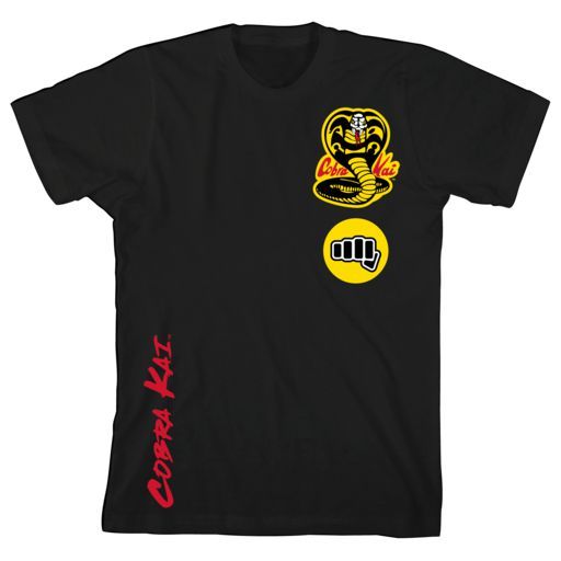 Cobra Kai Multi Hit Black Youth Tee