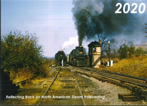 Superior Art Editions Inc. "Reflecting Back on North American Steam Railroading" 2020 Wall Calendar NIB